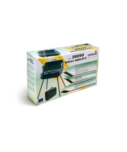 BARBECUE A CARBONE A VALIGETTA OMPAGRILL VERDE GRIGLIA 28X46,5 CM