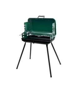 BARBECUE A CARBONE A VALIGETTA OMPAGRILL VERDE GRIGLIA 28X46,5 CM