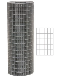 Rete elettrosaldata zincata Cavallino grigio 25m 125cm