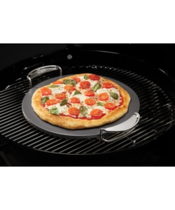PIETRA SMALTATA PIZZA ROTONDA PER BARBECUE WEBER "CRAFTED" IN CORDIERITE