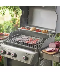 CESTELLO DI COTTURA PER BARBECUE A GAS WEBER "GRANDE" IN ACCIAIO INOX