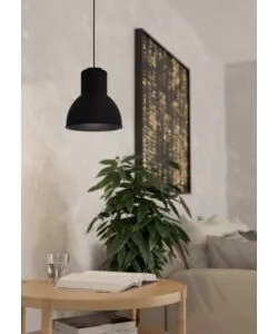 Lampada a sospensione Eglo "Capoliveri" nero e27
