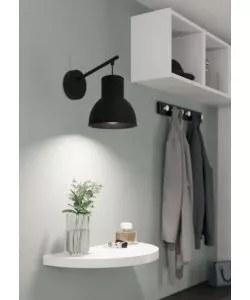 Applique Eglo "Capoliveri" nero e27