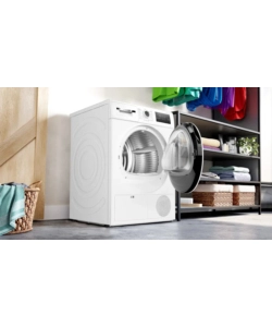 ASCIUGATRICE A LIBERA INSTALLAZIONE  BOSCH "SERIE 4" A POMPA DI CALORE CARICO 8 KG