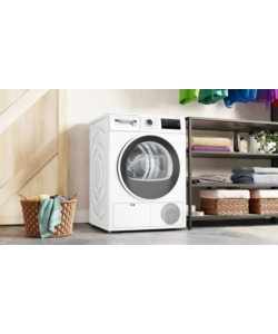 ASCIUGATRICE A LIBERA INSTALLAZIONE  BOSCH "SERIE 4" A POMPA DI CALORE CARICO 8 KG