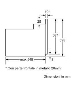 FORNO MULTIFUNZIONE DA INCASSO BOSCH "SERIE 2" 3300 W - COD. HBF011BR0