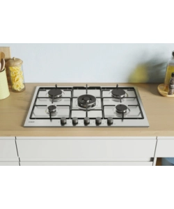 PIANO A GAS DA INCASSO CANDY 5 FUOCHI 75 CM - COD. CHW74WX