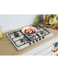 PIANO A GAS DA INCASSO CANDY 5 FUOCHI 75 CM - COD. CHW74WX