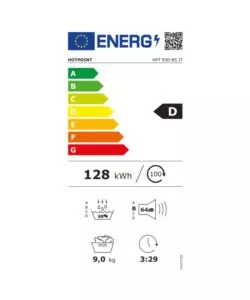 ASCIUGATRICE A LIBERA INSTALLAZIONE HOTPOINT "DELICA HPT 93D BS IT" A POMPA DI CALORE CARICO 9 KG CLASSE ENERGETICA D