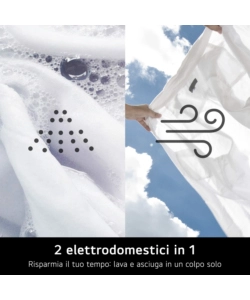 LAVASCIUGA A LIBERA INSTALLAZIONE LG "MOTION" CARICO 8+5 KG CON WI-FI - COD. W4NX1085NWB