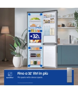 FRIGORIFERO COMBINATO A LIBERA INSTALLAZIONE SAMSUNG "ECOFLEX" GRIGIO 344 LT 59,5X65,8X185,3 CM - COD. RB33B610ESA