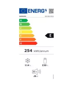 FRIGORIFERO COMBINATO A LIBERA INSTALLAZIONE SAMSUNG "ECOFLEX RB33B610ESA" GRIGIO 344 LT 59,5X65,8X185,3 CM CLASSE ENERGETICA E