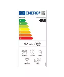 LAVATRICE A LIBERA INSTALLAZIONE SAMSUNG "SERIE 3000 SLIM WW80FG3M05AWET" CARICO 8 KG CLASSE ENERGETICA A