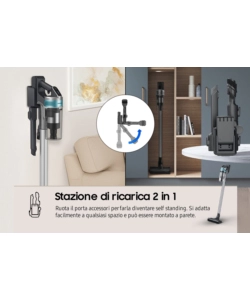 ASPIRAPOLVERE SENZA FILO SAMSUNG "JET 75E PET" 200 W - COD. VS20B75AGR1