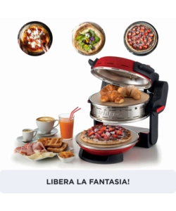 FORNO PIZZA DOPPIO ELETTRICO ARIETE "927" ROSSO 2 PIZZE