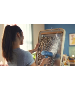 FERRO DA STIRO VERTICALE A VAPORE PORTATILE PHILIPS "SERIE 3000" BLU 1000 W - COD. STH3000/20