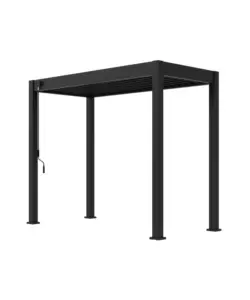 PERGOLA BIOCLIMATICA OMBRÉA "BBQ" IN ALLUMINIO ANTRACITE 302,3X146,8X255,8 CM