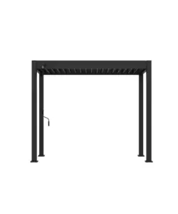 PERGOLA BIOCLIMATICA OMBRÉA "BBQ" IN ALLUMINIO ANTRACITE 302,3X146,8X255,8 CM