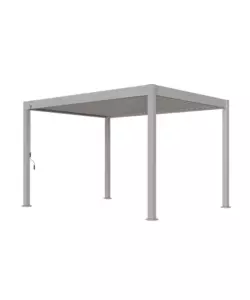 PERGOLA BIOCLIMATICA OMBRÉA "VS"  IN ALLUMINIO BEIGE SABBIA 397x303x257 CM