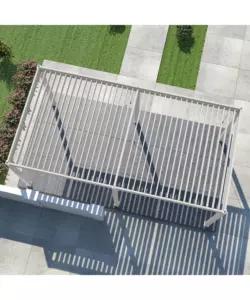 PERGOLA BIOCLIMATICA OMBRÉA "VS" IN ALLUMINIO BIANCO 599X308X257 CM