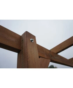 TETTOIA AUTO SINGOLA CHALET ET JARDIN "DELAHAYE" IN LEGNO DI ABETE 304X502X223 CM