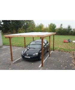 TETTOIA AUTO SINGOLA CHALET ET JARDIN IN LEGNO DI ABETE 304X502X223 CM