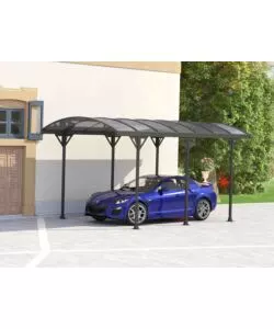 TETTOIA AUTO SINGOLA CANOPIA "COUV'VOITURE 35" IN ALLUMINIO GRIGIO 508X302X230 CM