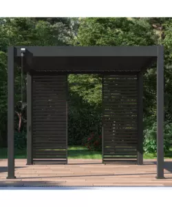 PANNELLO LATERALE PER PERGOLA OMBRÉA "VS"  IN ALLUMINIO ANTRACITE 1 MT