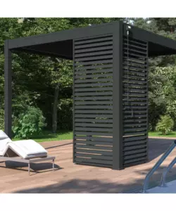 PANNELLO LATERALE PER PERGOLA OMBRÉA "VS"  IN ALLUMINIO ANTRACITE 1 MT