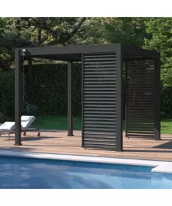 PANNELLO LATERALE PER PERGOLA OMBRÉA "VS"  IN ALLUMINIO ANTRACITE 1 MT
