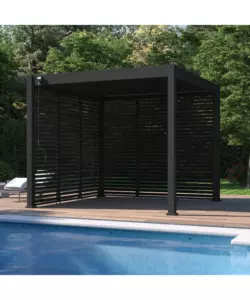 PANNELLO LATERALE PER PERGOLA OMBRÉA "VS"  IN ALLUMINIO ANTRACITE 1 MT