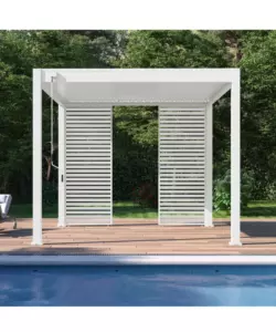 PANNELLO LATERALE PER PERGOLA OMBRÉA "VS" IN ALLUMINIO BIANCO 1 MT
