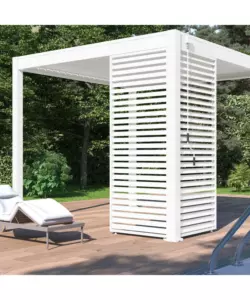 PANNELLO LATERALE PER PERGOLA OMBRÉA "VS" IN ALLUMINIO BIANCO 1 MT