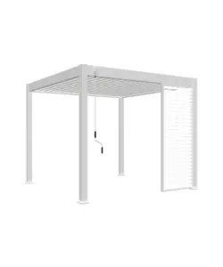 PANNELLO LATERALE PER PERGOLA OMBRÉA "VS" IN ALLUMINIO BIANCO 1 MT