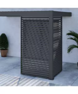 PANNELLO A LAMELLE PER PERGOLA OMBRÉA "VS"  IN ALLUMINIO ANTRACITE 1,3 MT