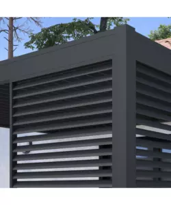 PANNELLO A LAMELLE PER PERGOLA OMBRÉA "VS"  IN ALLUMINIO ANTRACITE 1,3 MT