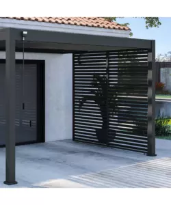 PANNELLO A LAMELLE PER PERGOLA OMBRÉA "VS"  IN ALLUMINIO ANTRACITE 1,3 MT