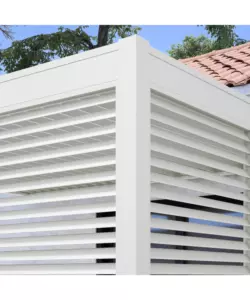 PANNELLO A LAMELLE PER PERGOLA OMBRÉA "VS"  IN ALLUMINIO BIANCO 1,3 MT