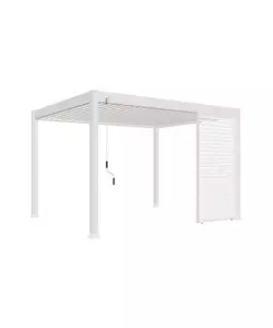 PANNELLO A LAMELLE PER PERGOLA OMBRÉA "VS"  IN ALLUMINIO BIANCO 1,3 MT
