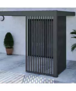 PANNELLO LATERALE PER PERGOLA OMBRÉA "VS" IN ALLUMINIO ANTRACITE 123,5X233,5 CM