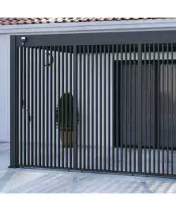 PANNELLO LATERALE PER PERGOLA OMBRÉA "VS" IN ALLUMINIO ANTRACITE 123,5X233,5 CM