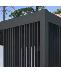 PANNELLO LATERALE PER PERGOLA OMBRÉA "VS" IN ALLUMINIO ANTRACITE 123,5X233,5 CM