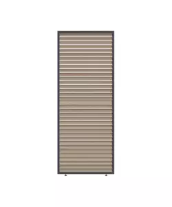 PANNELLO A LAMELLE ORIENTABILI PER PERGOLA OMBRÉA "VS"  IN ALLUMINIO ANTRACITE E LEGNO 1 MT