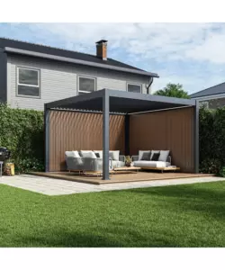 PANNELLO LATERALE PER PERGOLA OMBRÉA IN TECK LATO 4 MT