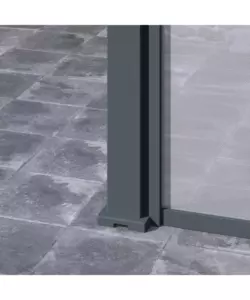 TENDA LATERALE PER PERGOLA OMBRÉA "VS" IN TEXTILENE ANTRACITE LATO 3 MT