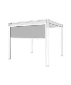 TENDA LATERALE PER PERGOLA OMBRÉA "VS" IN TEXTILENE BIANCO LATO 3 MT