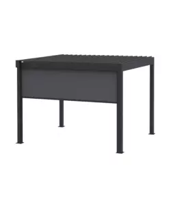 TENDA LATERALE PER PERGOLA OMBRÉA "VS" IN TEXTILENE ANTRACITE LATO 4 MT