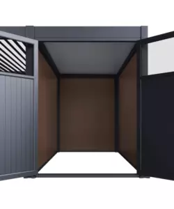 CASETTA DA GIARDINO OMBRÉA IN ALLUMINIO ANTRACITE 204X302X256 CM