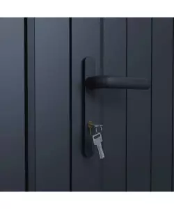 CASETTA DA GIARDINO OMBRÉA IN ALLUMINIO ANTRACITE 204,2X393,8X255,8 CM