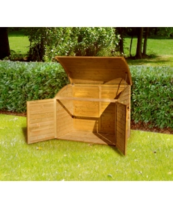 BAULE DA ESTERNO CHALET ET JARDIN "TOPAZE 1200" IN LEGNO DI ABETE 154X96X125 CM